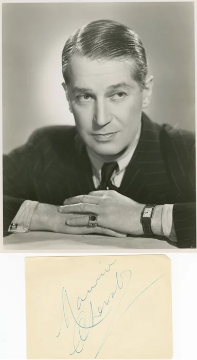 Maurice Chevalier autograph