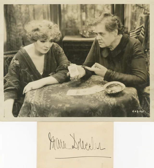 Marie Dressler autograph