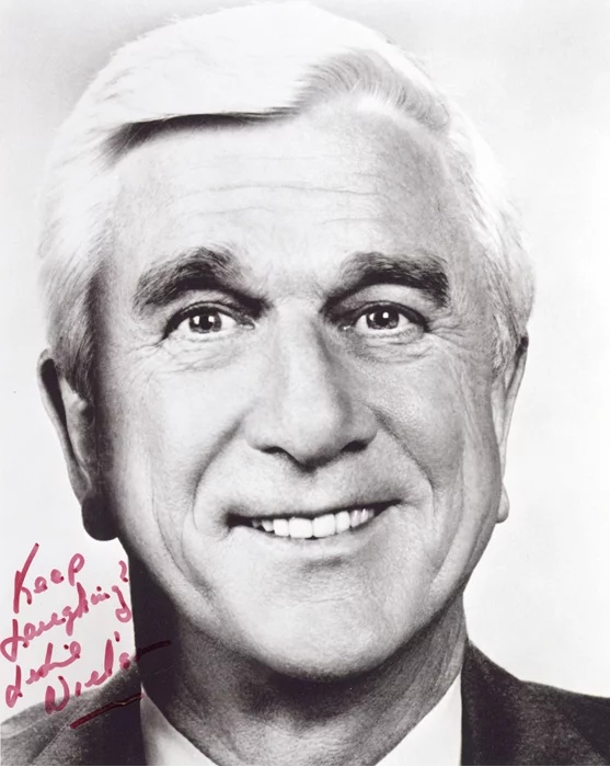 Leslie Nielsen autograph