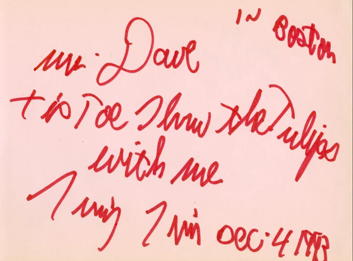 Tiny Tim autograph