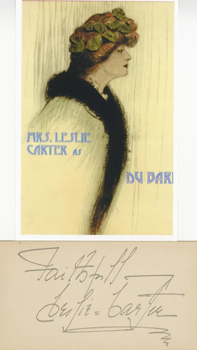 Leslie Carter autograph