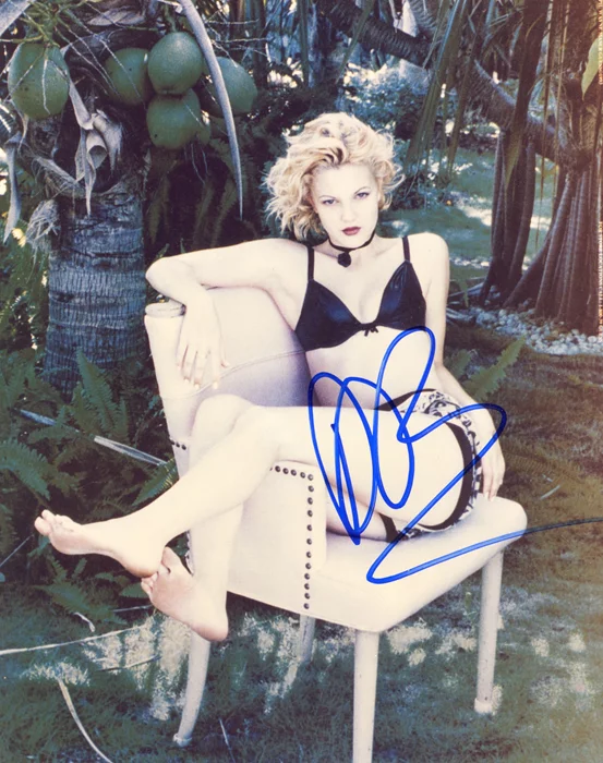 Drew Barrymore autograph