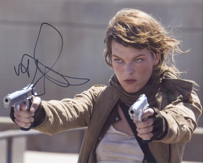 Milla Jovovich autograph