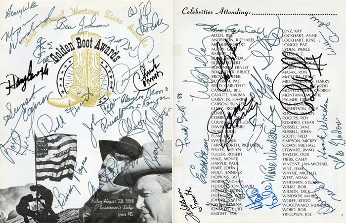 Golden Boot Awards autograph