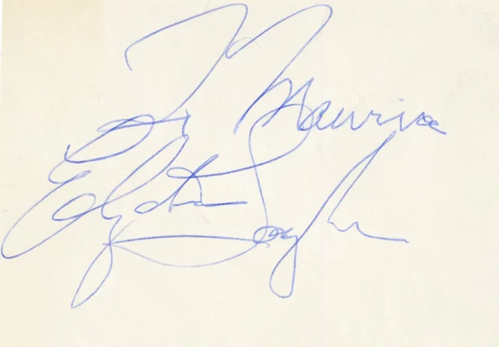 Elizabeth Taylor autograph