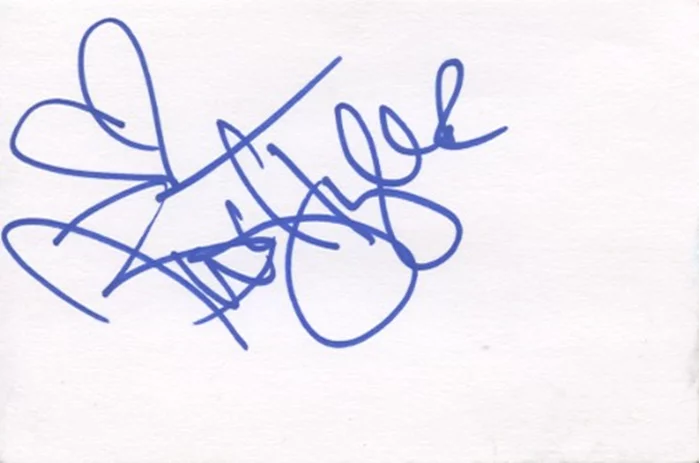 Buffy Tyler autograph