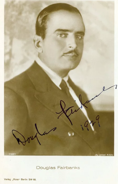 Douglas Fairbanks autograph