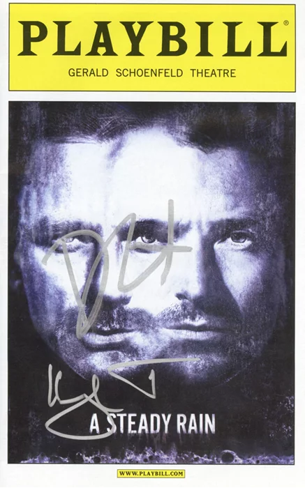 Daniel Craig and Hugh Jackman autograph