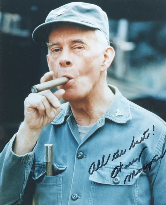 Harry Morgan autograph