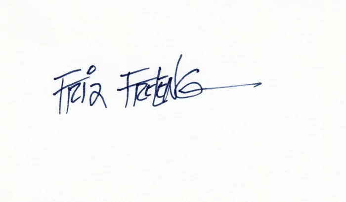 Friz Freleng autograph