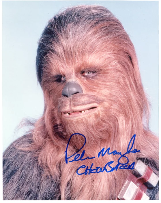 Peter Mayhew autograph