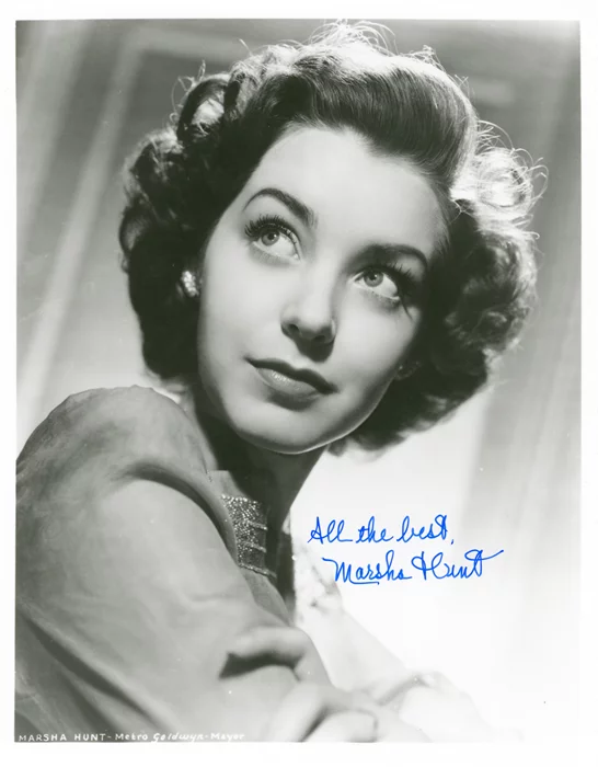 Marsha Hunt autograph