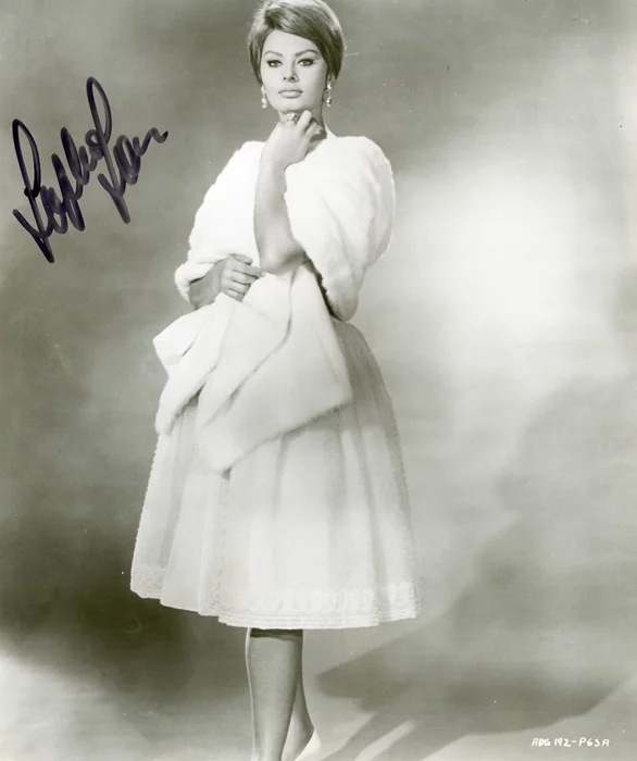 Sophia Loren autograph