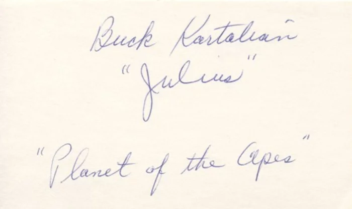 Buck Kartalian autograph