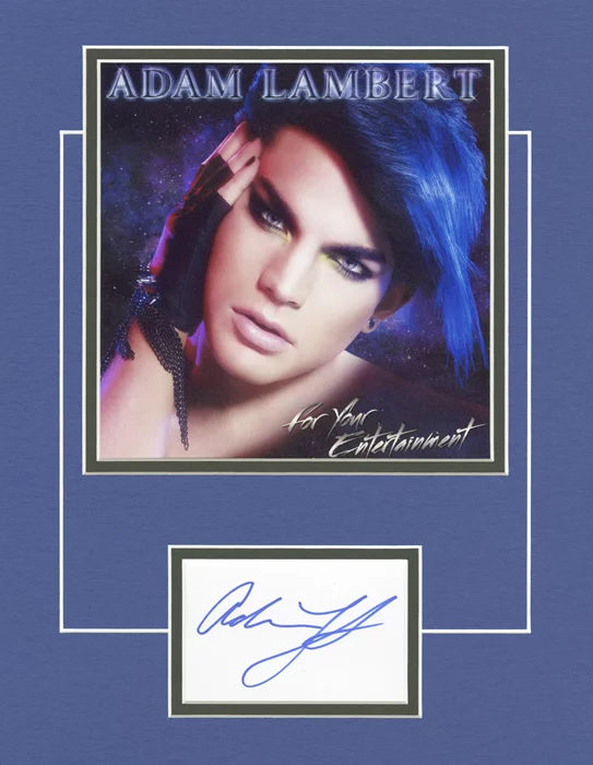 Adam Lambert autograph