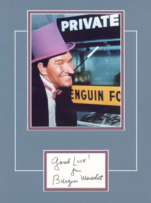 Burgess Meredith autograph