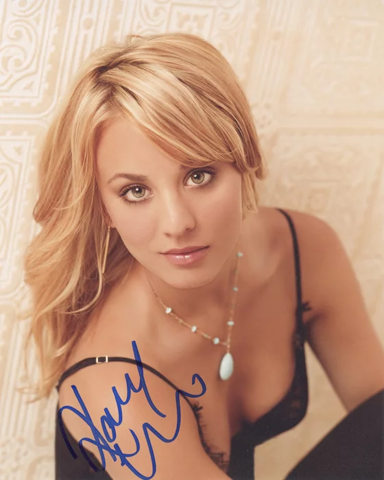 Kaley Cuoco autograph