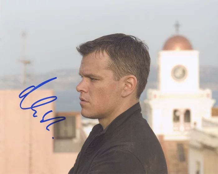 Matt Damon autograph