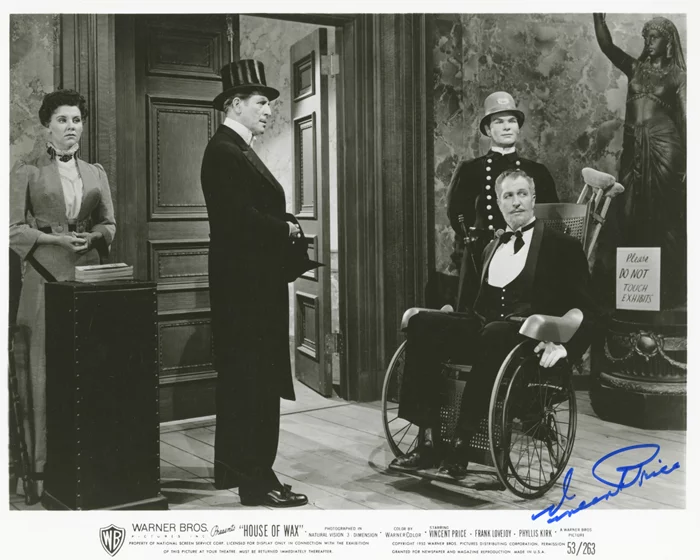 Vincent Price autograph