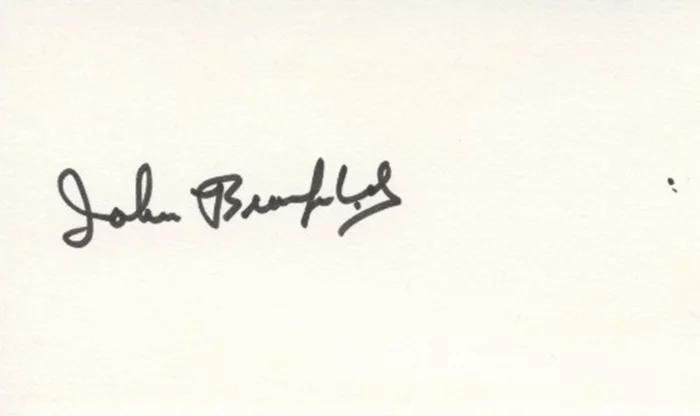 John Bromfield autograph