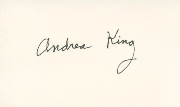 Andrea King autograph