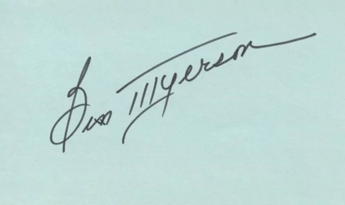 Bess Myerson autograph