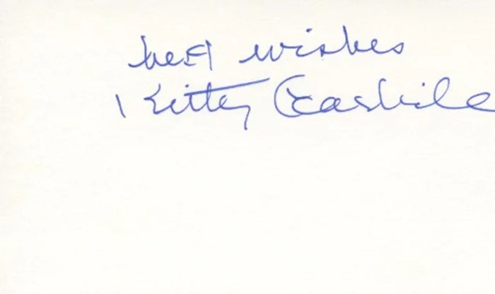 Kitty Carlisle autograph