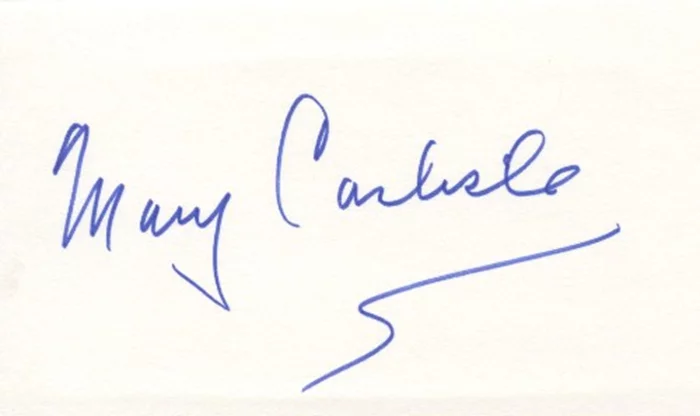 Mary Carlisle autograph