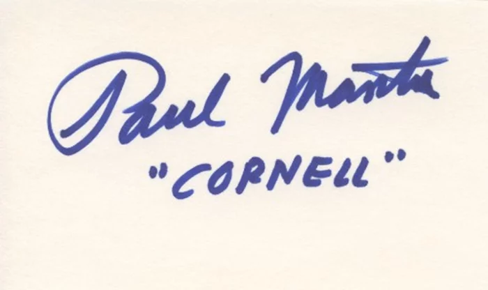 Paul Mantee autograph