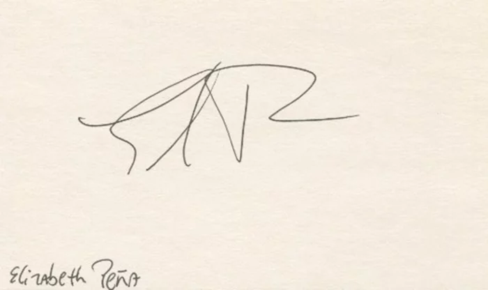 Elizabeth Pena autograph