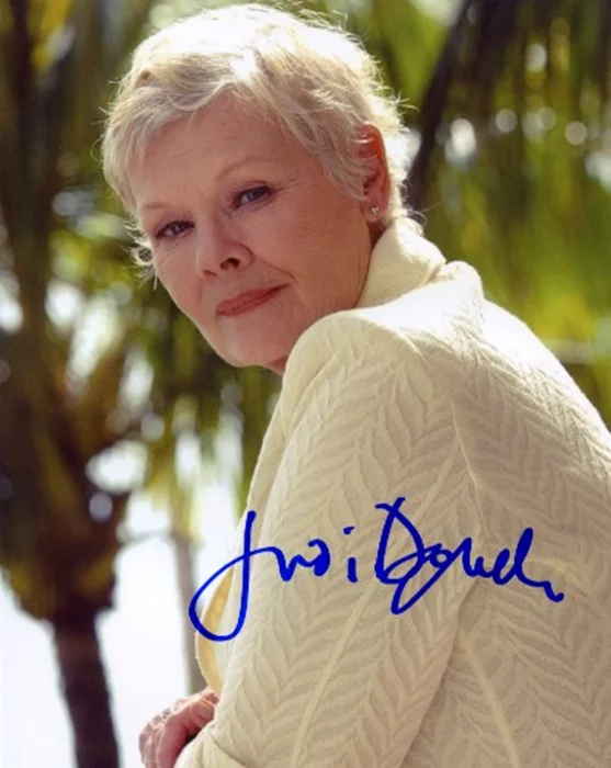 Judi Dench autograph