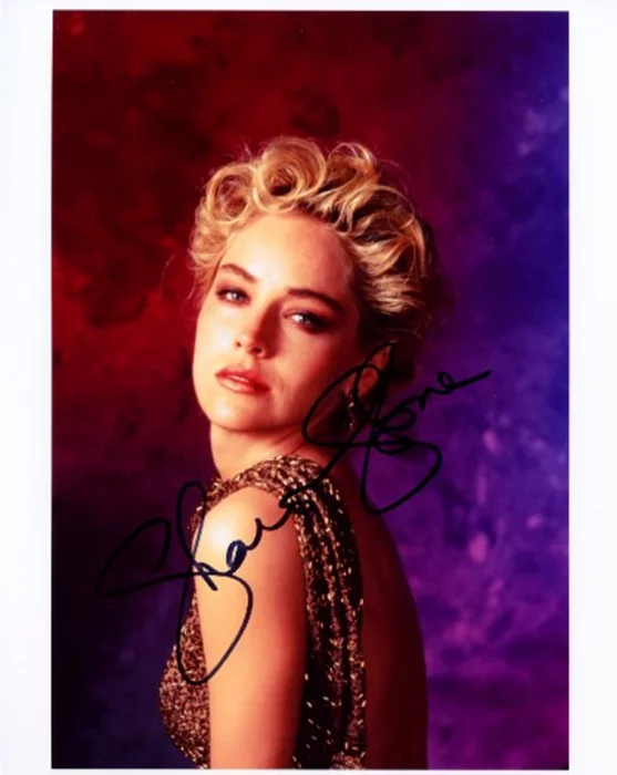 Sharon Stone autograph