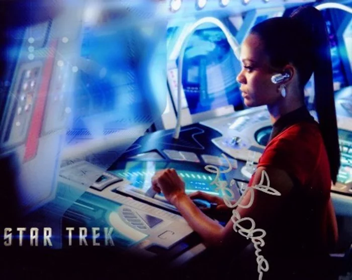 Zoe Saldana autograph