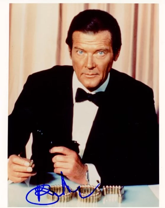 Roger Moore autograph