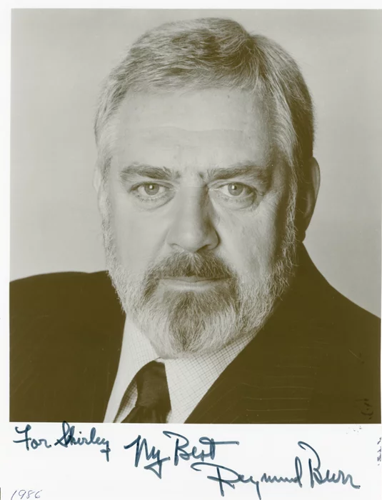 Raymond Burr autograph
