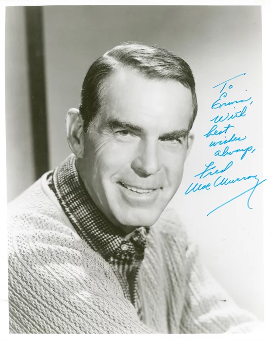 Fred MacMurray autograph
