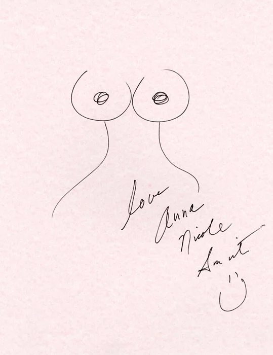 Anna Nicole Smith autograph