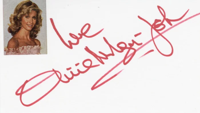 Olivia Newton-John autograph