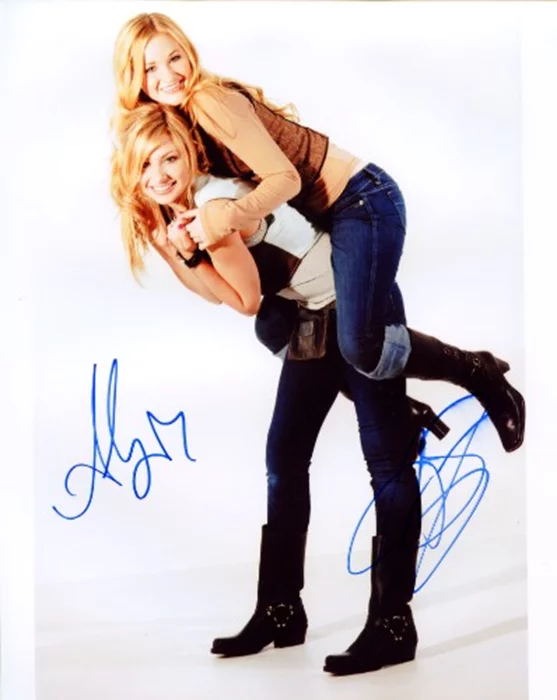 AJ and Aly Michalka autograph