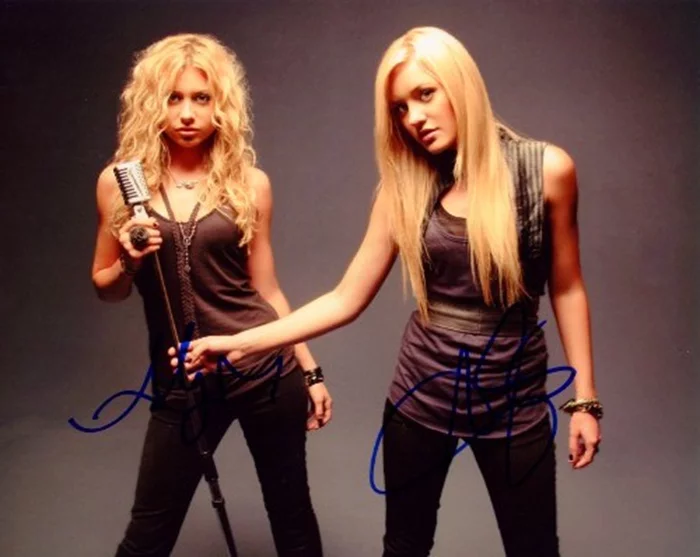 AJ and Aly Michalka autograph