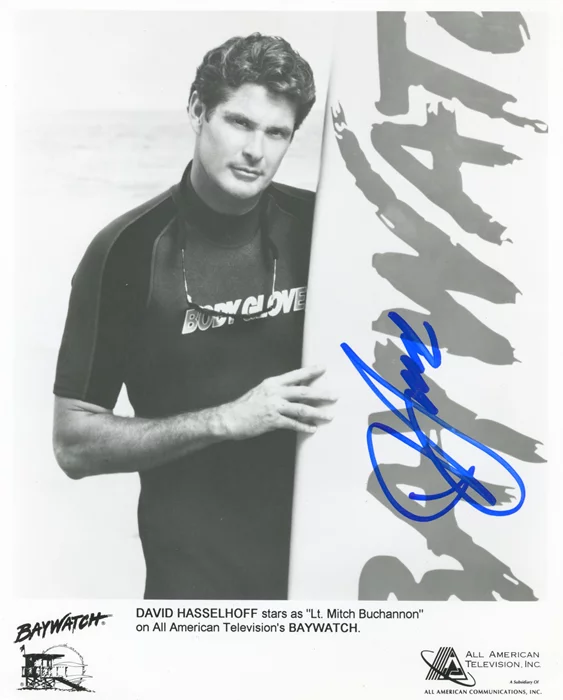 David Hasselhoff autograph