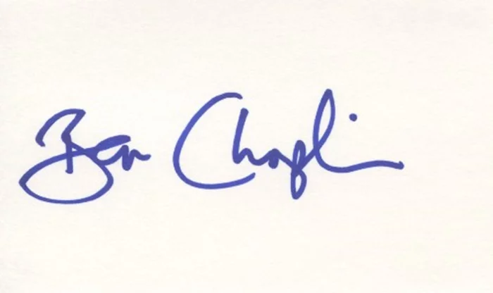 Ben Chaplin autograph