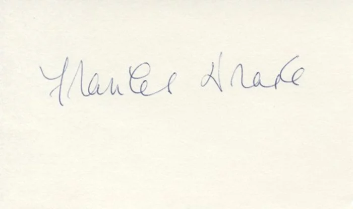 Frances Drake autograph