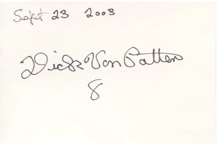 Dick Van Patten autograph