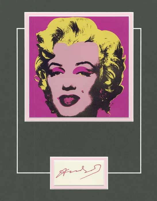 Andy Warhol autograph