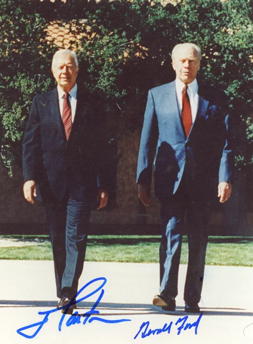 Carter and Ford autograph