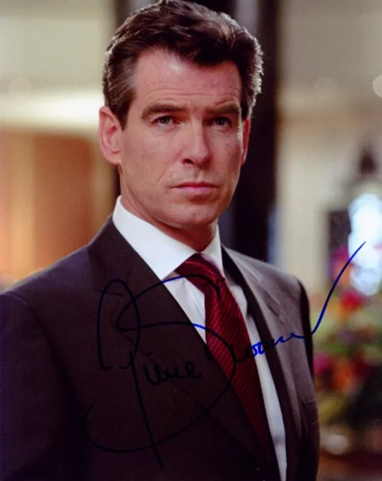 Pierce Brosnan autograph