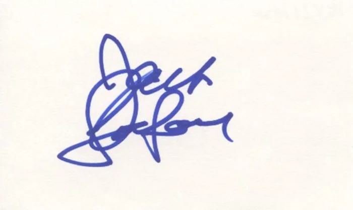 Jack LaLanne autograph
