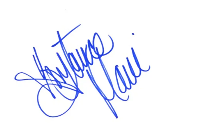 Constance Marie autograph