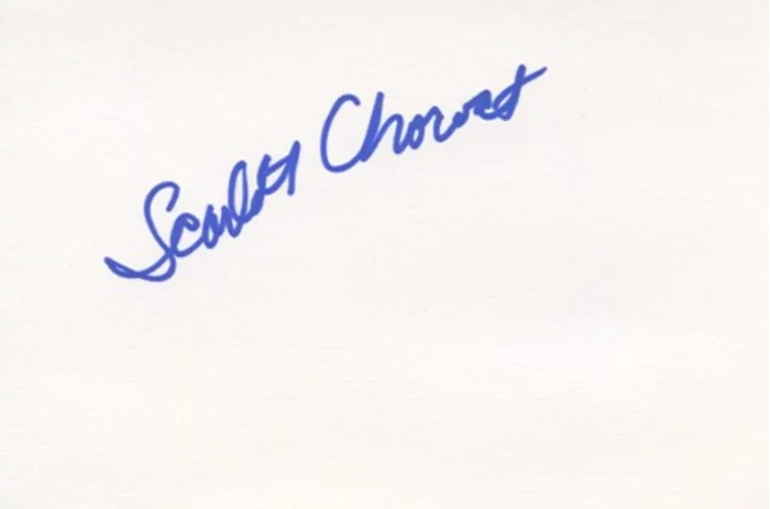 Scarlett Chorvat autograph